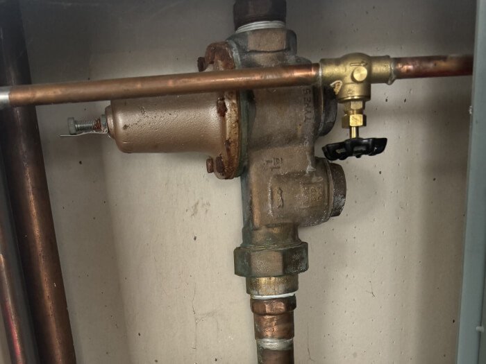 Water pressure valve replacement